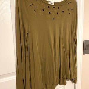 Old Navy medium/large olive green long sleeve top